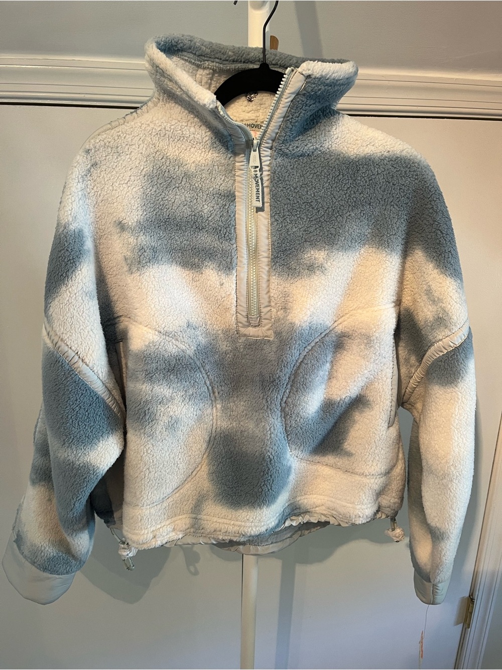 FP Movement Fleece Pullover - Light Blue/White